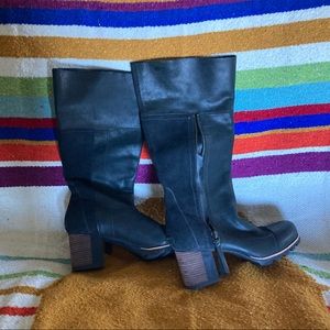 Sorel suede/leather tall heeled boots